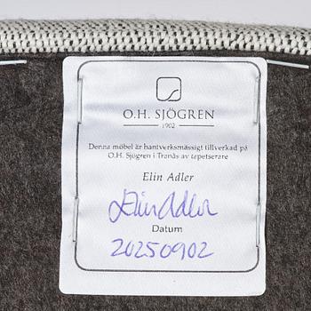 Carl Malmsten, a "Jättepaddan" (Giant Toad) armchair with footstool, O.H. Sjögren, Tranås, 2025.