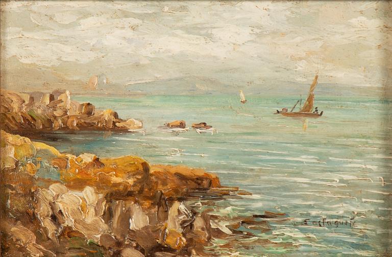 Giovanni Castagneto, Coastal Landscape, a pair.