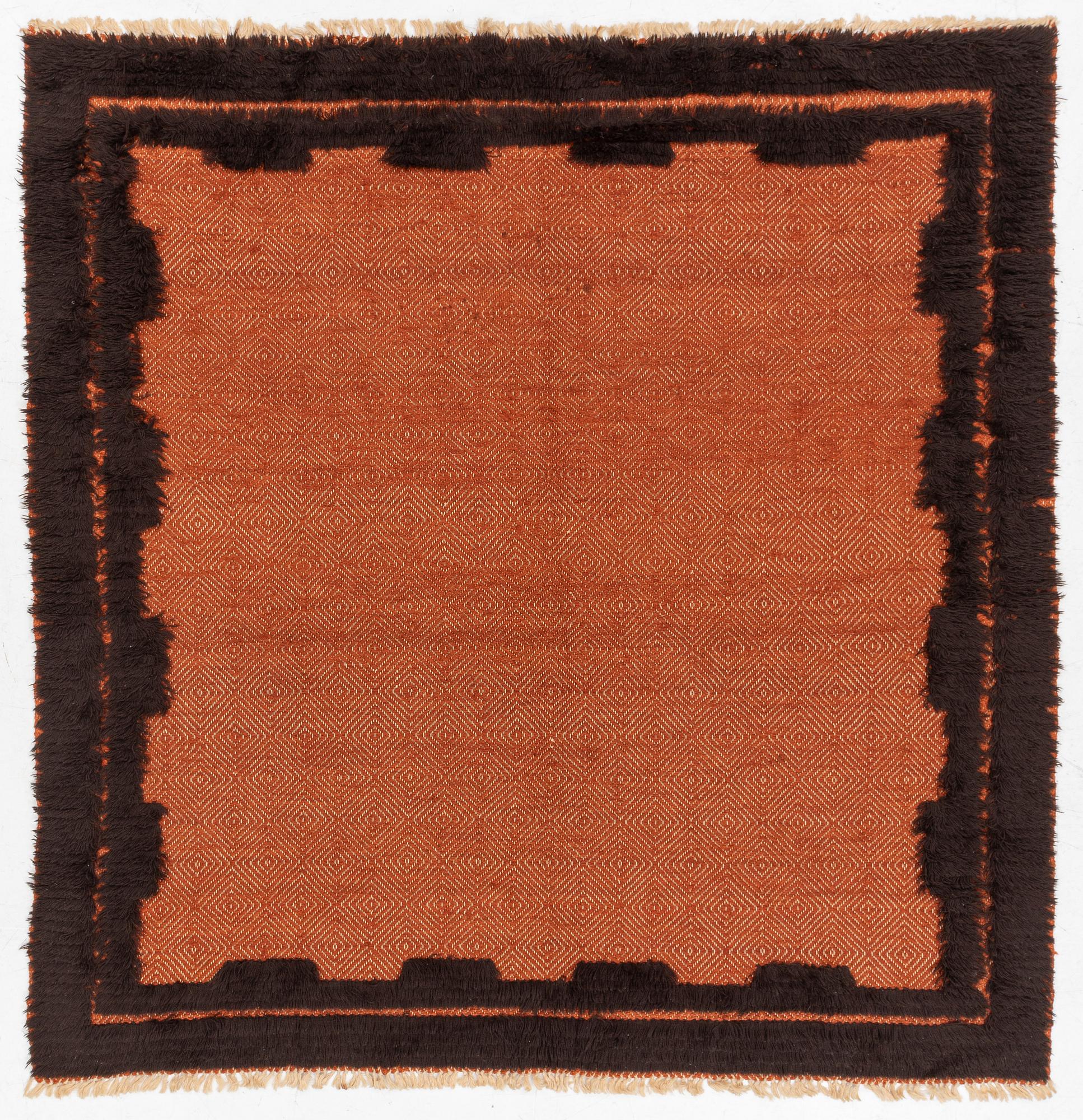 Matta, slätväv ryarelief, ca 200 x 190 cm.