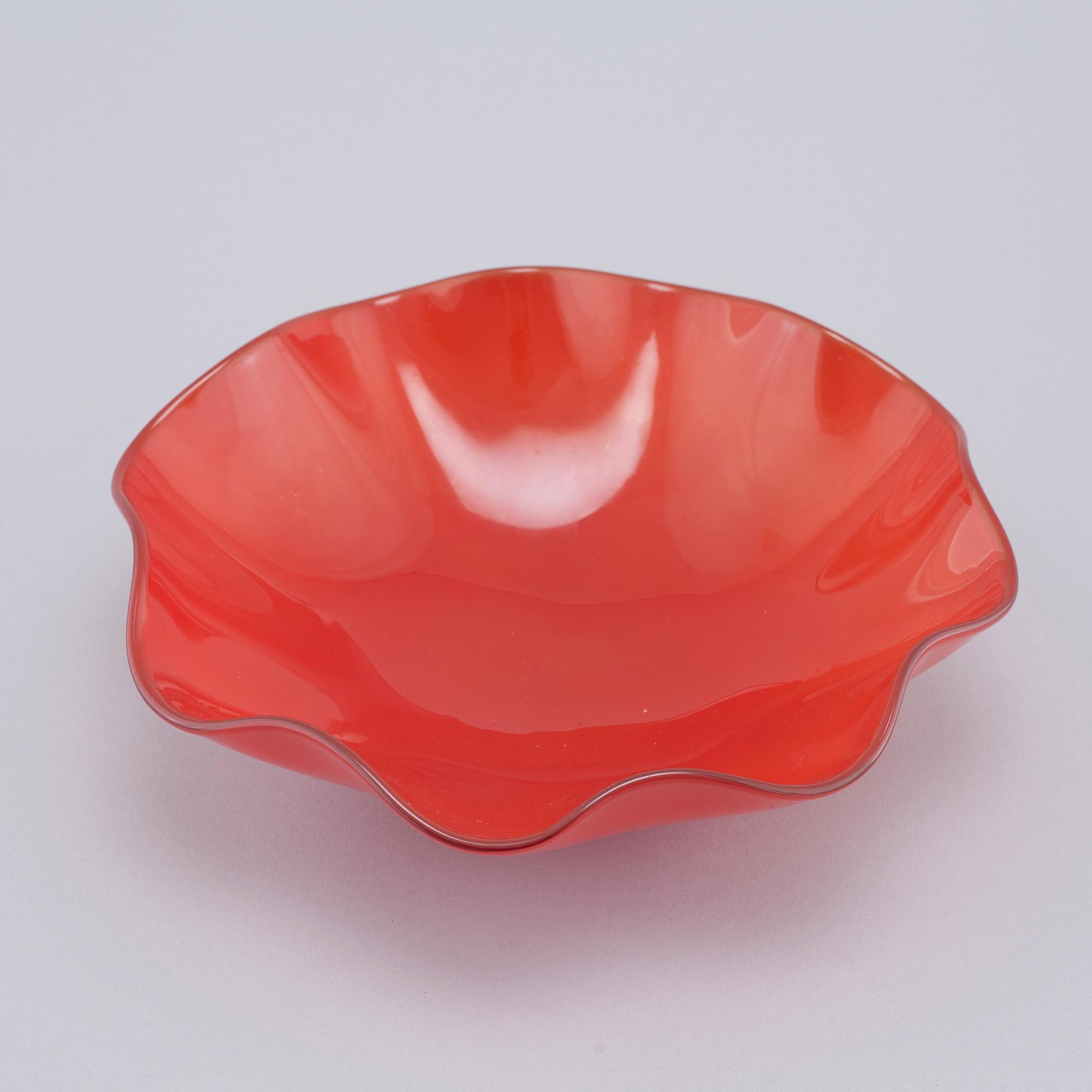 SVEN PALMQVIST, skål, glas, "Kantara", Orrefors, 1940/60-tal.