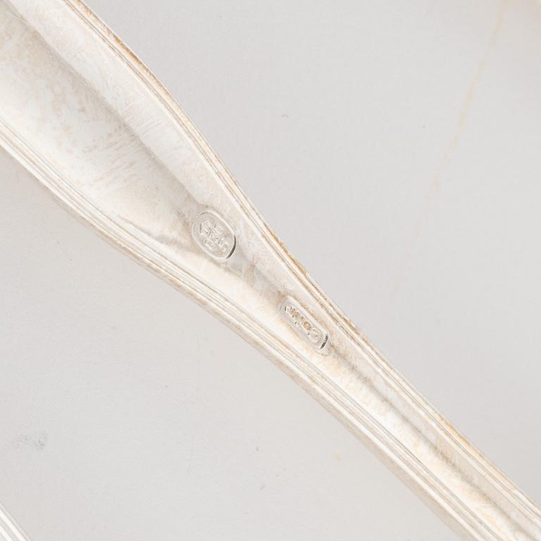Bestick, silver, 60 delar, "Gammal dansk", Cohr, Danmark.