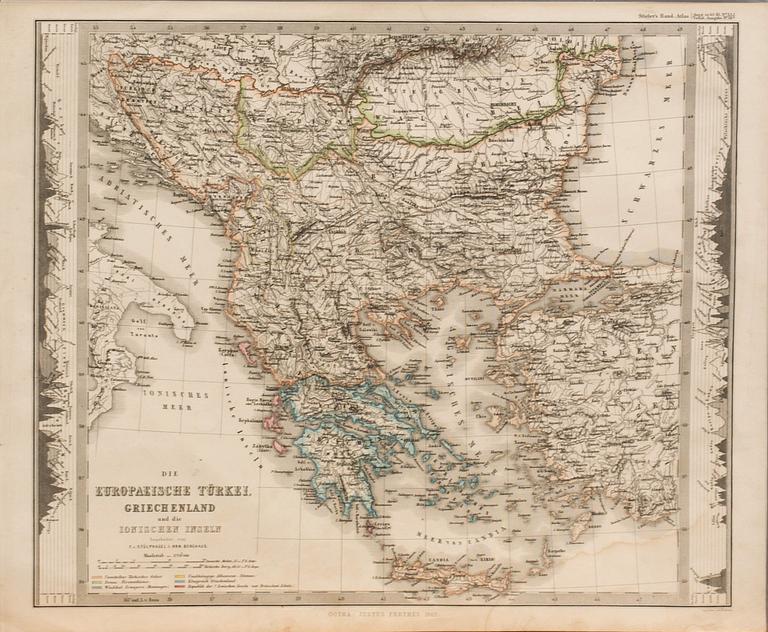 EIGHTHS MAPS FROM STILERS ATLAS. CA 1860.