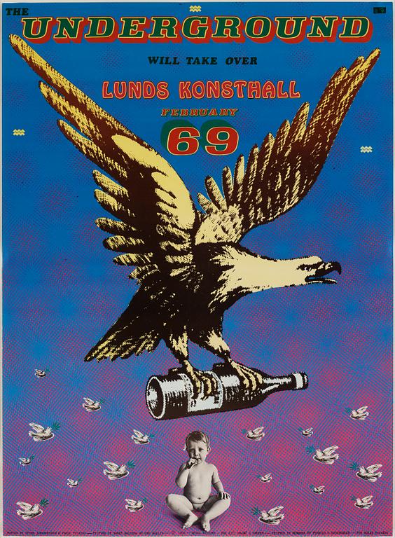 Sture Johannesson, "The Underground will take over Lunds Konsthall February 69".
