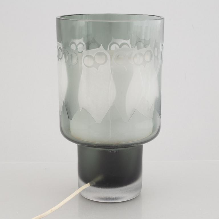 Hans Ove Sandberg, a glass table lamp, Kosta, Sweden,.