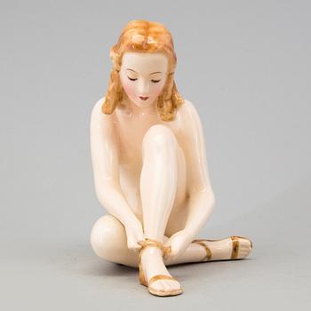 FIGURIN, porslin, Goldscheider. Österrike. 1930 / 40 -tal.