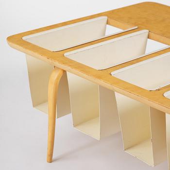 Bruno Mathsson, a magazine table, Firma Karl Mathsson, Värnamo, 1964.