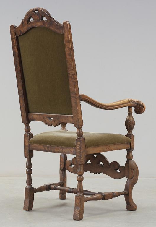 KARMSTOL, barockstil. 1900-tal.