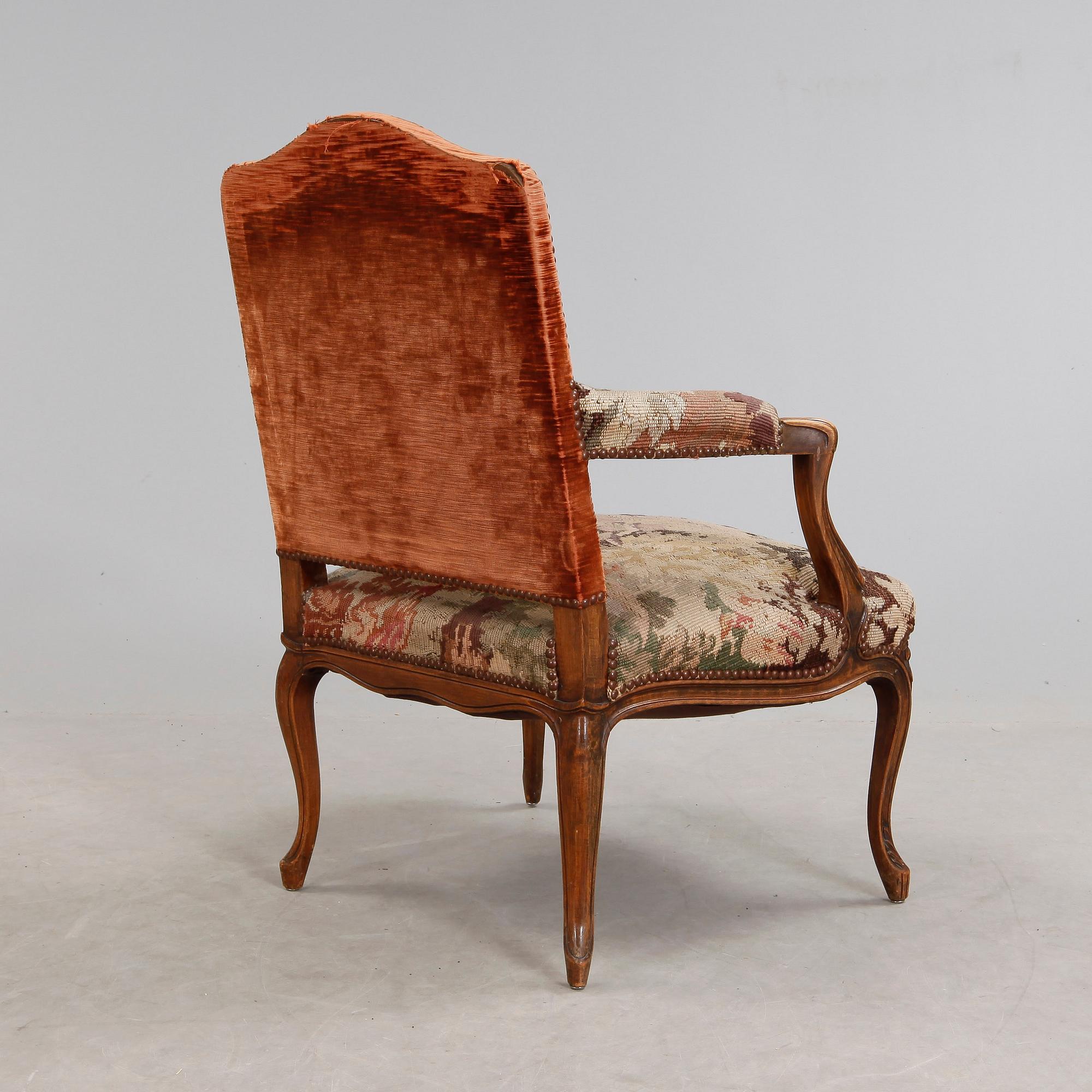KARMSTOL, rokokostil, 1800-tal.