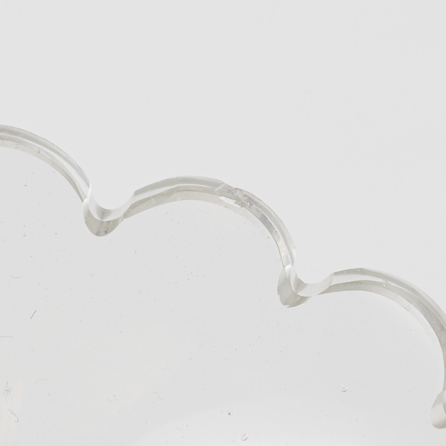 Henniger & Co, bordsuppsats, nysilver och glas, Tyskland, omkring 1900.