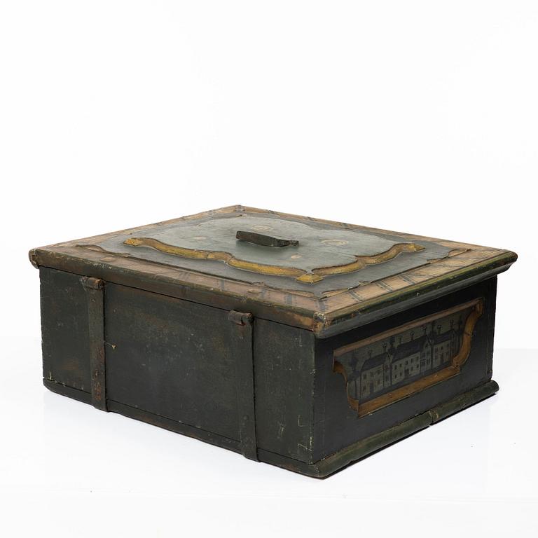 Fiancée's box, folk art, marked 1797.