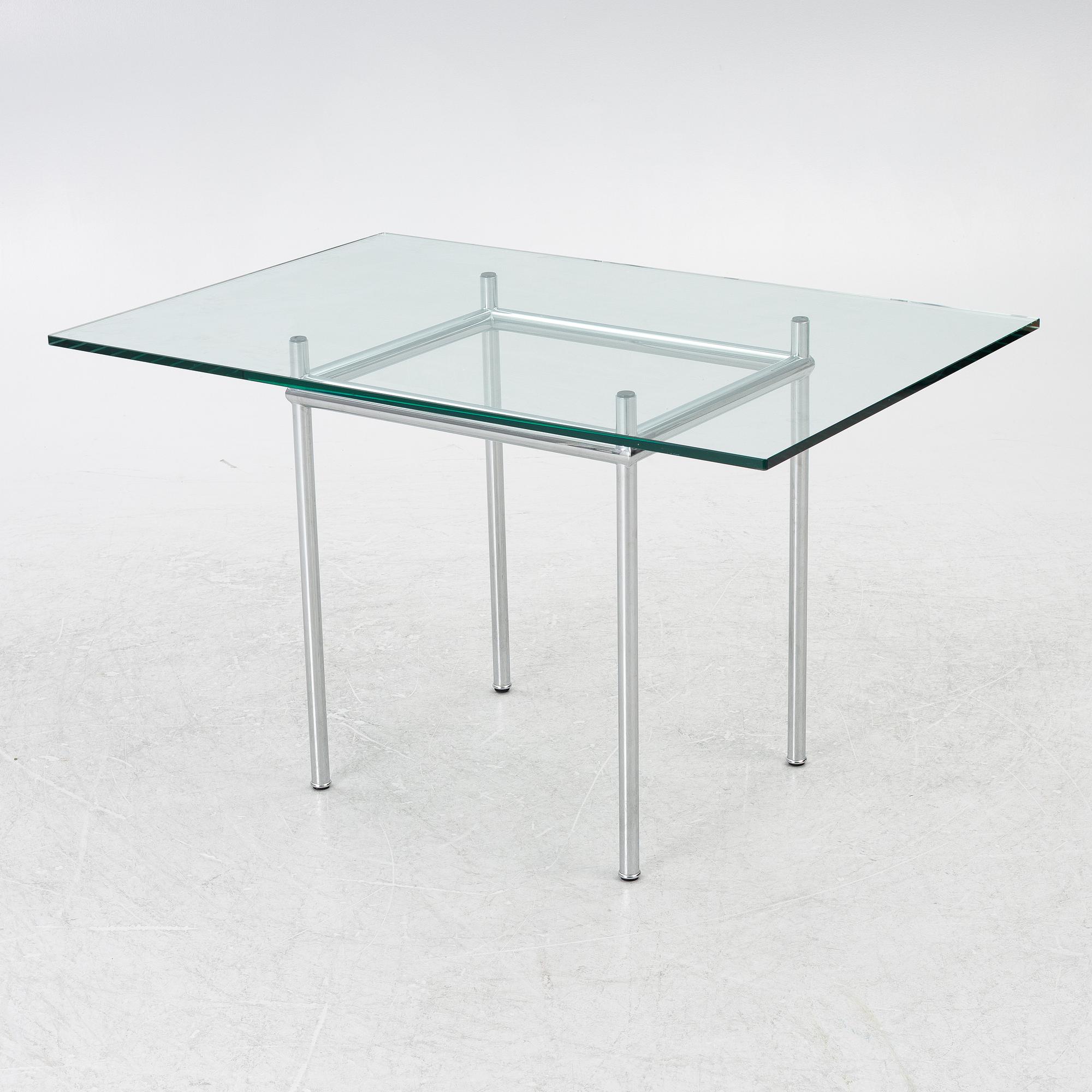 Le Corbusier (Charles-Édouard Jeanneret), a model 'LC12' dining table, Cassina, Italy.