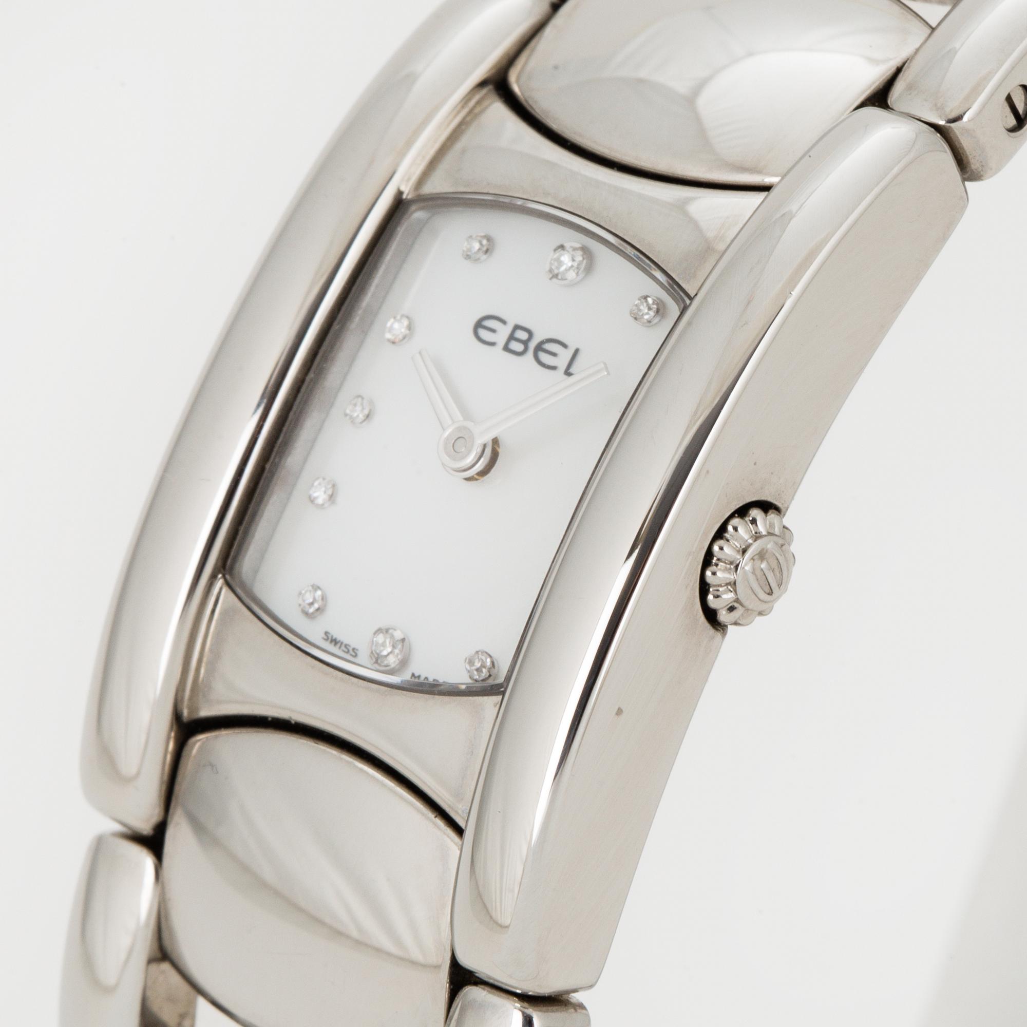 EBEL, Beluga Manchette Lady, wristwatch, 19 mm.