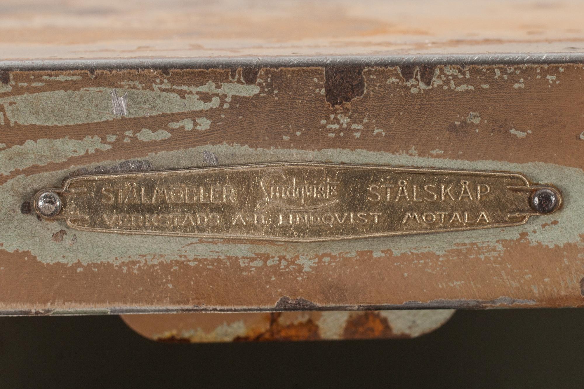 SKÅP, plåt, Lindqvist Stålmöbler, Motala.
