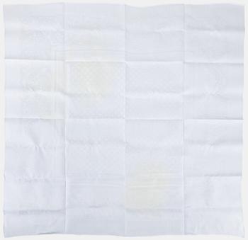 Signe Sohlman, two linen damask table cloths, 'Drakmönstret'.