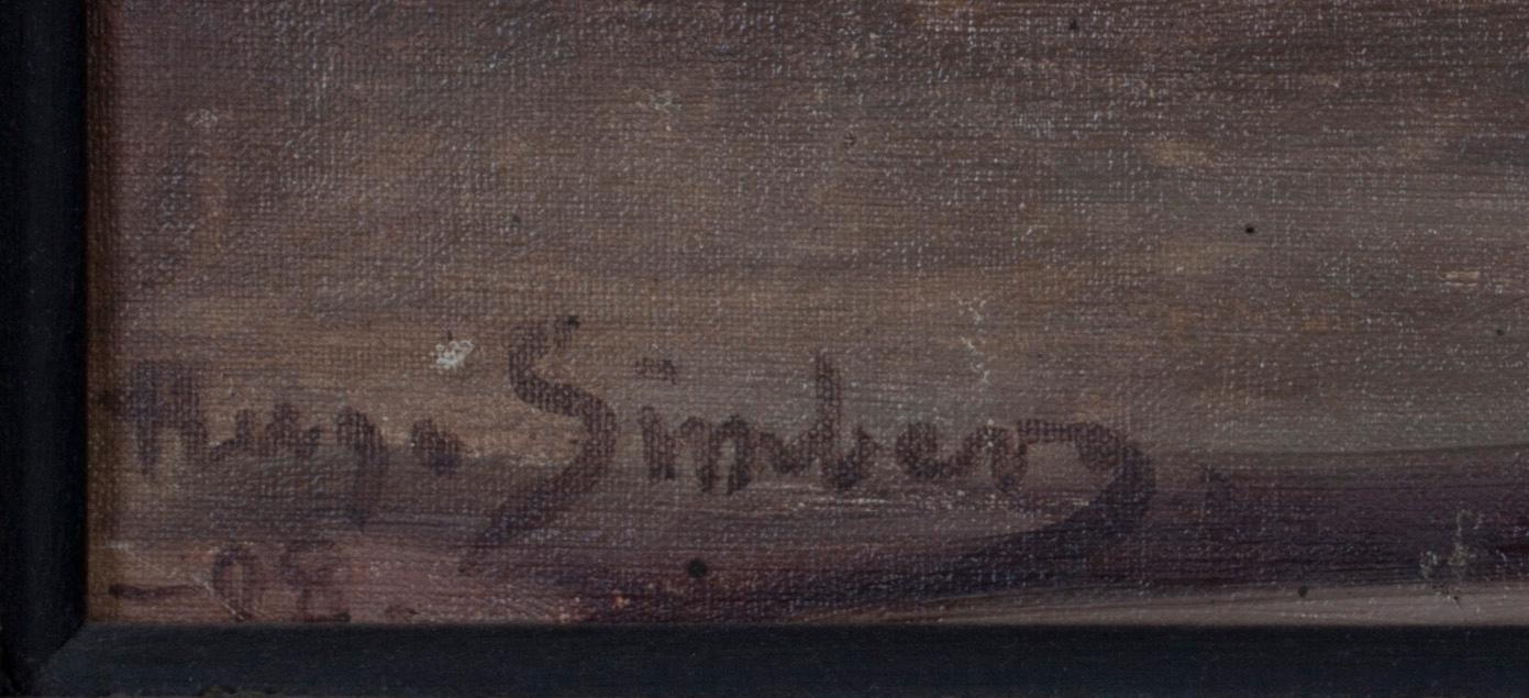 HUGO SIMBERG, olja på duk, sign. o dat. -98.