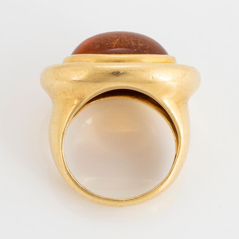 Paloma Picasso för Tiffany ring 18K guld med en cabochonslipad citrin.