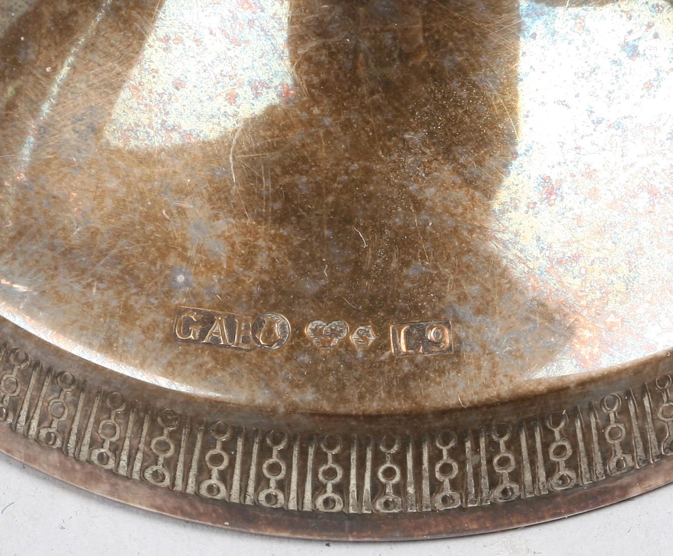 LJUSSTAKAR, ett par. Silver. GAB, Stockholm 1961.