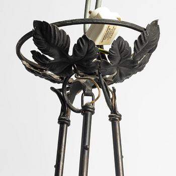 Taklampa , jugend, Frankrike, tidigt 1900-tal. Troligen Muller Frères, Lunéville.