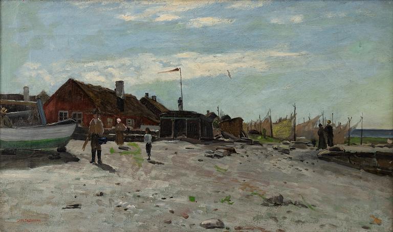 Carl Skånberg, Fishing village.