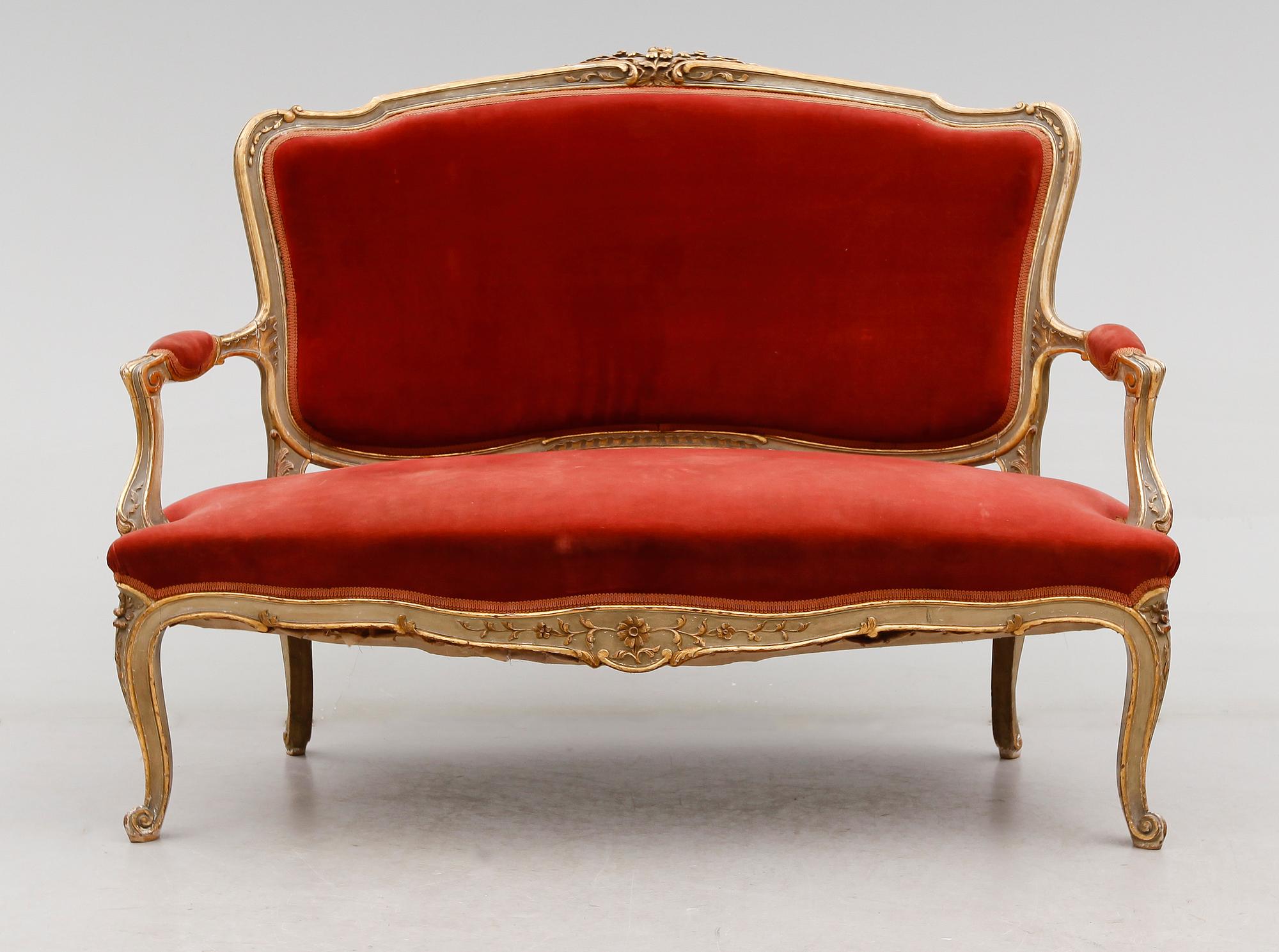 SOFFA, rokokostil, 1900-talets första hälft.