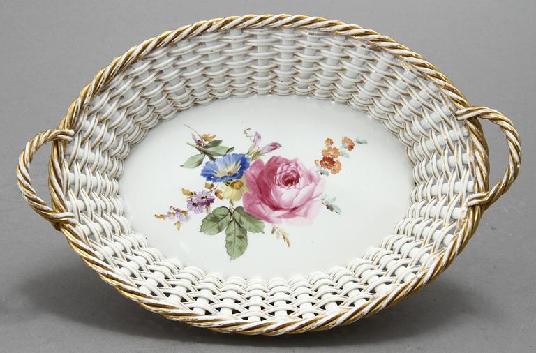 GALLERFAT, porslin, Meissen, 1900-tal.