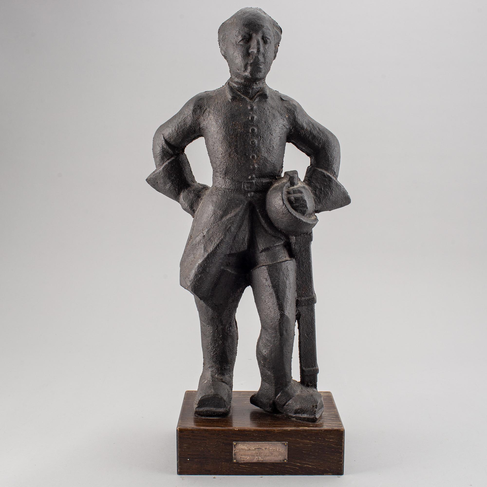 ALLAN EBELING, skulptur, gjutjärn.