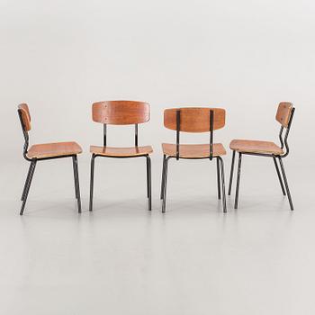 10 PCS OF CHAIRS, Denmark second half of the 20th century.