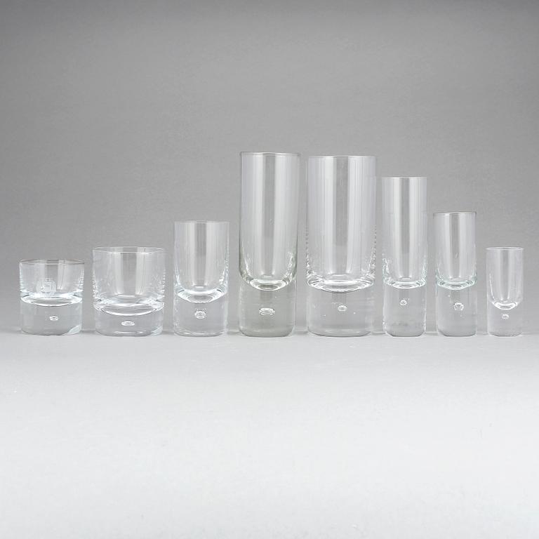 GLASSERVIS, 44 delar, "Pippi", Walter Hickman, Kosta, 1960-tal.