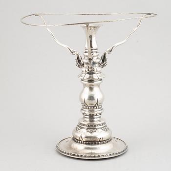 A Swedish silver table lamp, maker's mak CG Hallberg, Stockholm, 1923.