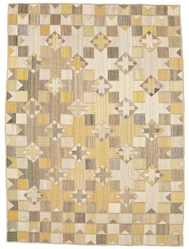 206. Barbro Nilsson, A TAPESTRY, "Korsstjärnan", flat weave, ca 212,5 x 155 cm, signed BN.