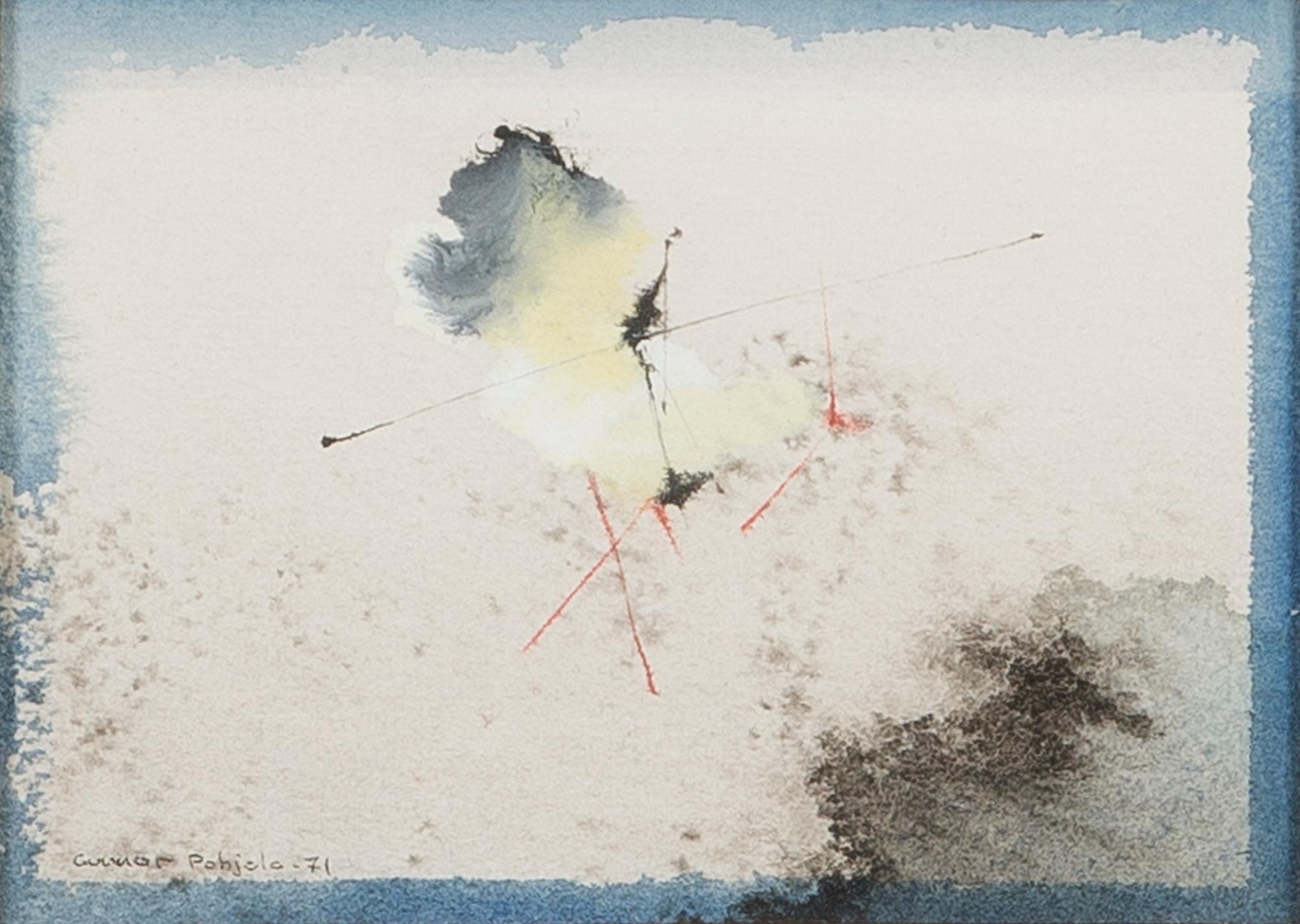 GUNNAR POHJOLA, gouache, signed and dated -71.