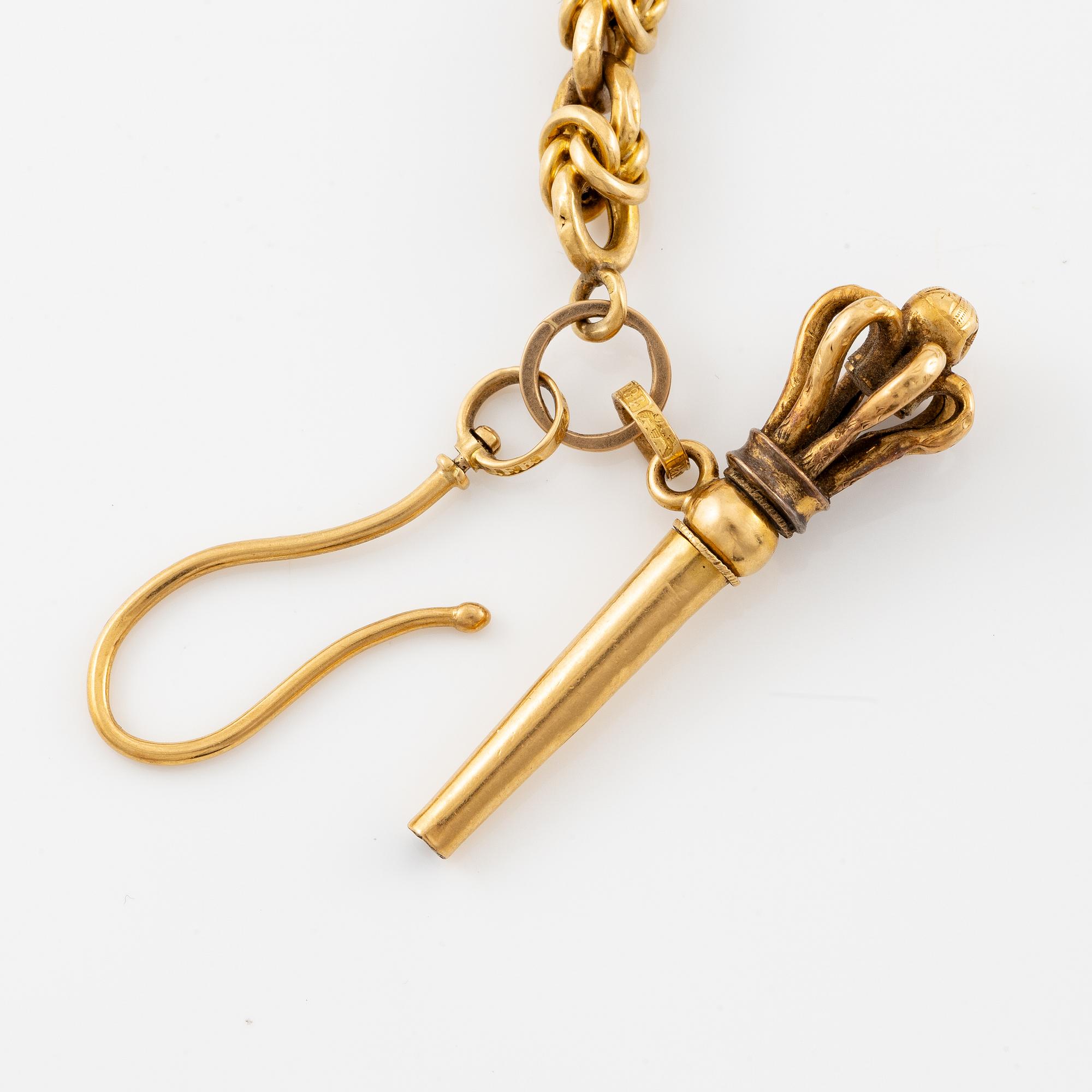 An 18k gold pocket watch by J. Widerstad (watchmaker in Stockholm 1785-1834).