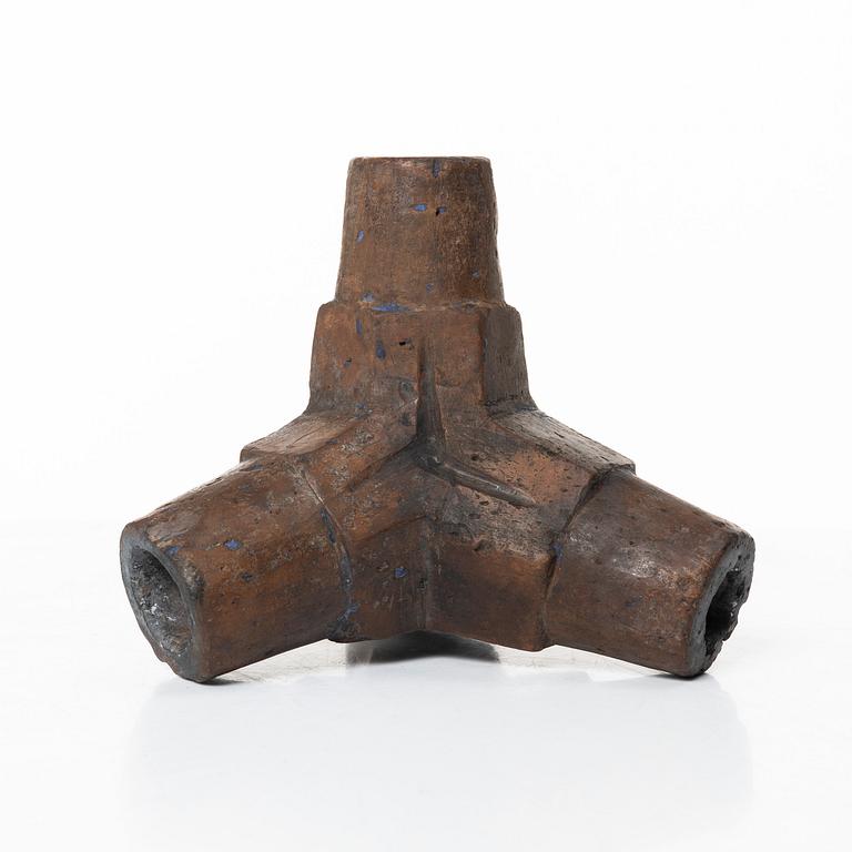 A 'caltrop' candlestick, Southern Sweden, 18th/19th century.