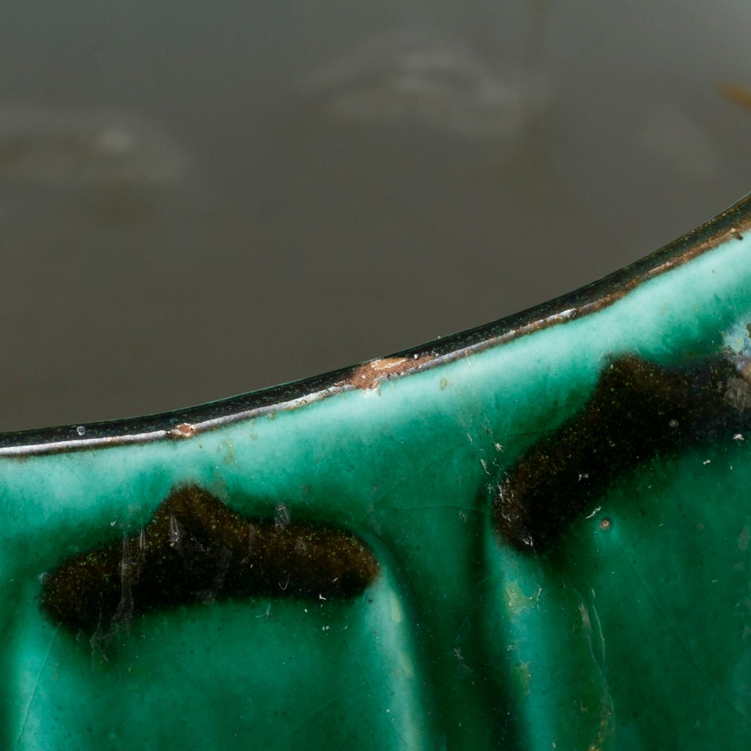 An 'Adria' earthenware floor vase from Upsala Ekeby, mid 20th Century.