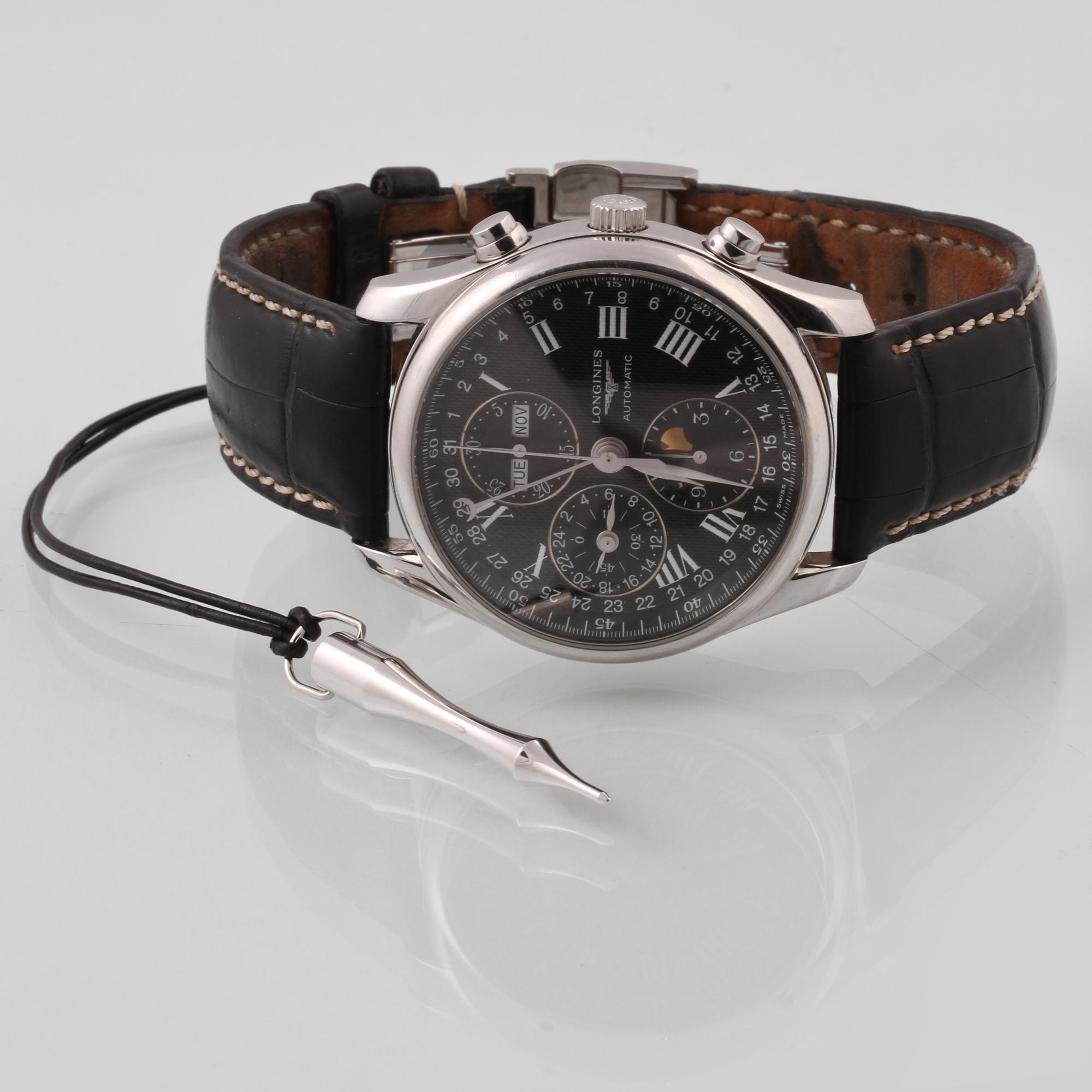 ARMBANDSUR, herr, stål, Longines, "Master Collection".