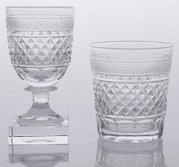 GLASSERVIS, 78 delar, "Kent", Elis Bergh, Kosta Boda, 1900-talets mitt.