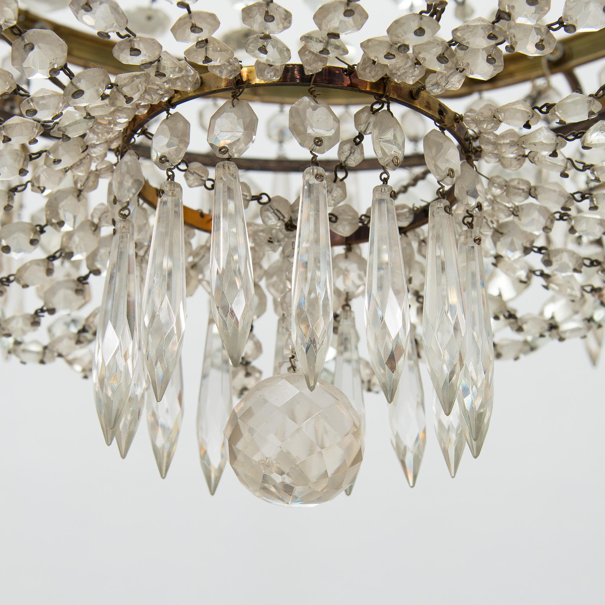 An Empire style chandelier, first half of the 20th century.