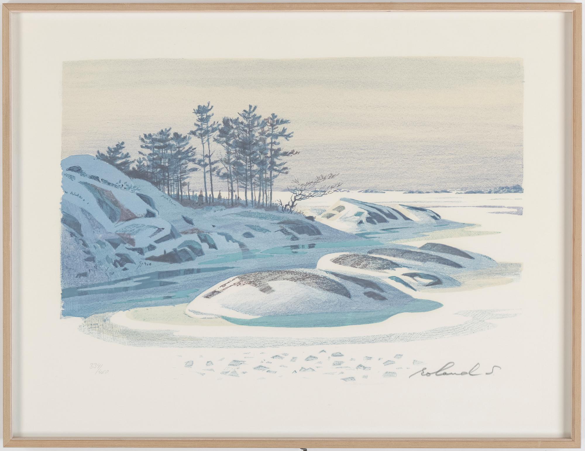 ROLAND SVENSSON, färglitografi, signerad och numrerad 334/460.