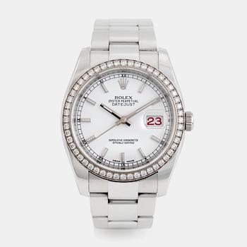 Rolex, Datejust, "Diamond Bezel", wristwatch, 36 mm.