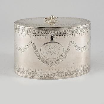 SOCKERSKRIN, silver, år 1822, London, vikt 364 gram.