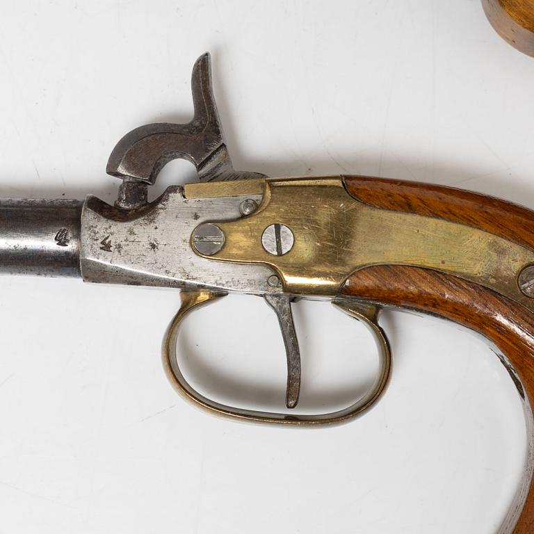 Slaglåspistoler, 3 st, 1800-talets andra hälft.