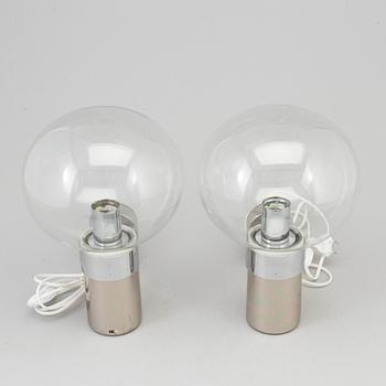 A pair of 1980's wall lamps by STEFF, Germany.