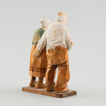 CARL OLOF TRYGG, a wooden sculpture, signed and dated 1928.