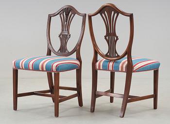 MATSALSMÖBEL, 13 delar. Engelsk stil, 1900-tal.