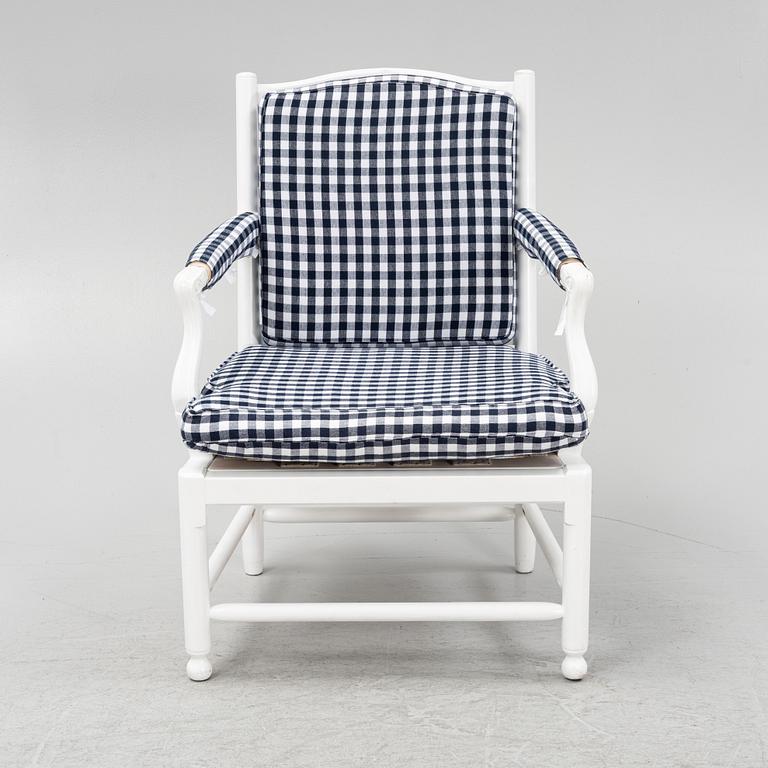 A Gustavian style armchair, 'Medivi Brunn' from IKEAs' 18th century series, 1990's.