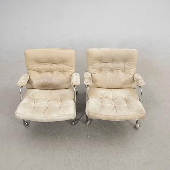 Bruno Mathsson, armchairs, 1 pair, "Karin", DUX.