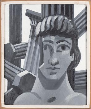 Iván Grünewald, olja på duk, signerad och daterad 1977.