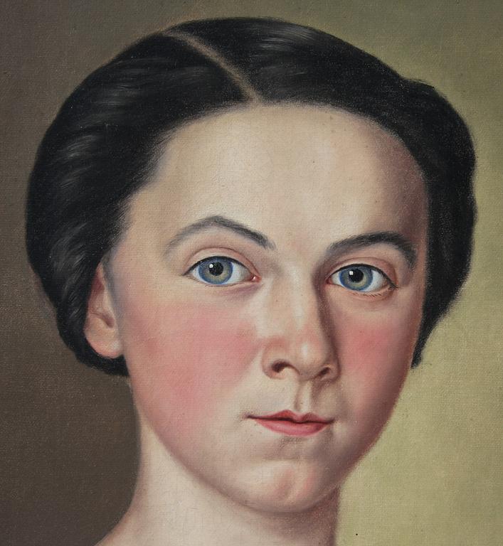 OKÄND KONSTNÄR, olja på duk, sign. "N. Koller" o dat. 1855.