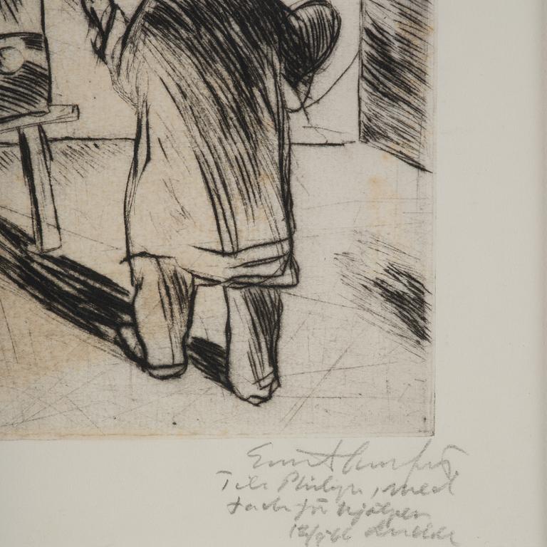 Evert Lundquist, "The Painter in the Studio".