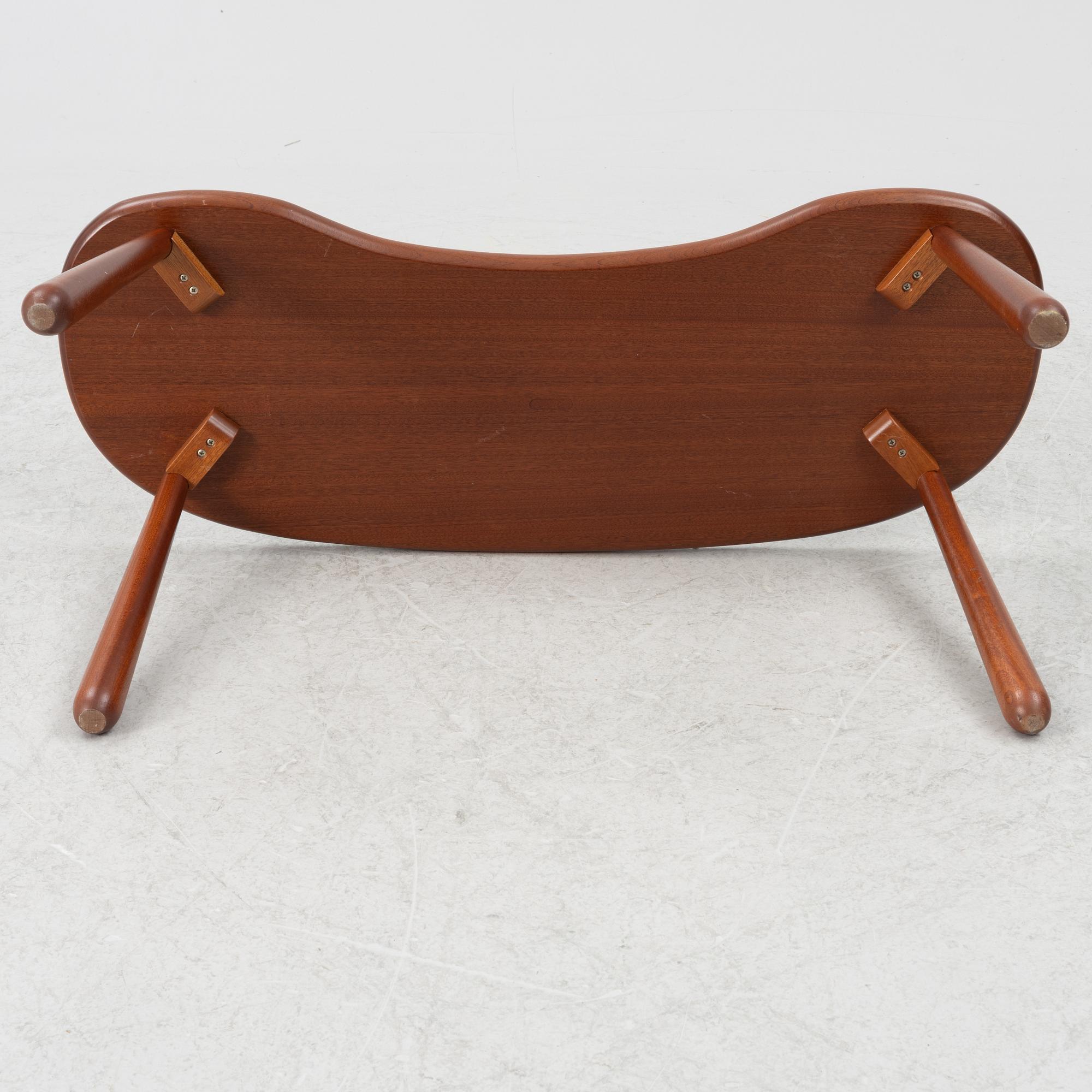 Josef Frank, a model B1034 mahogany 'Mjölkpallen' stool, Firma Svenskt Tenn, Sweden, post 1985.